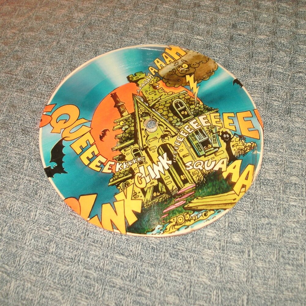 Unique Vintage 70s THE HAUNTED HOUSE Cereal Halloween Cardboard Record 33rpm
